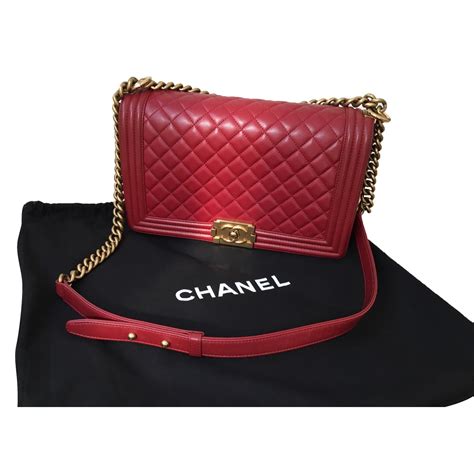 chanel small red boy bag|Chanel Small Boy Bag .